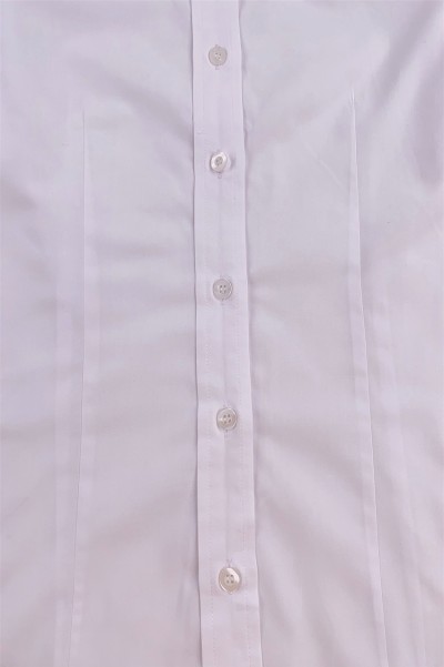 訂購白色純色女裝襯衫    設計修身修腰女裝襯衫    團隊制服   恤衫專門店   透氣   舒適      R377 細節-1
